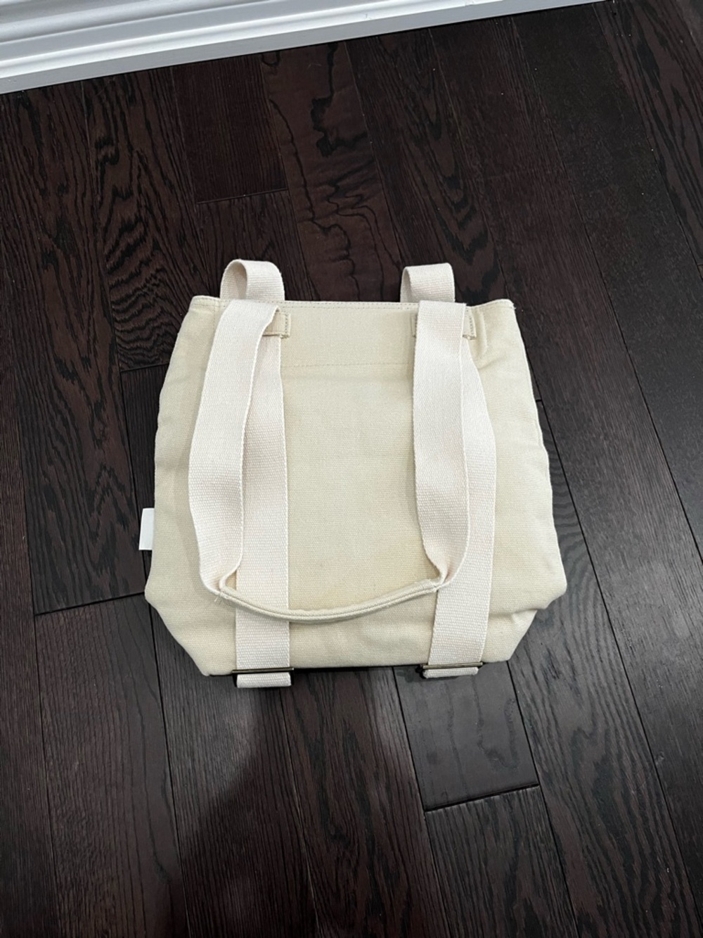 NWOT Indigo Chapters - OUI Canvas wine cooler backpack tote - Picture 6 of 8